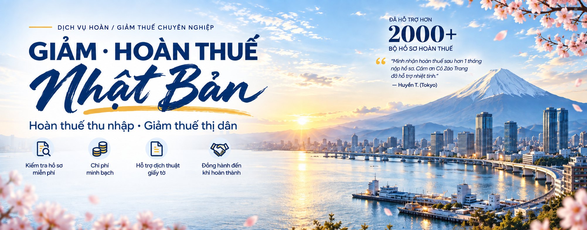 Giảm - Hoàn thuế Nhật Bản. Hoàn thuế thu nhập, giảm thuế thị dân. CZT đã hỗ trợ hơn 2000+ bộ hồ sơ hoàn thuế.